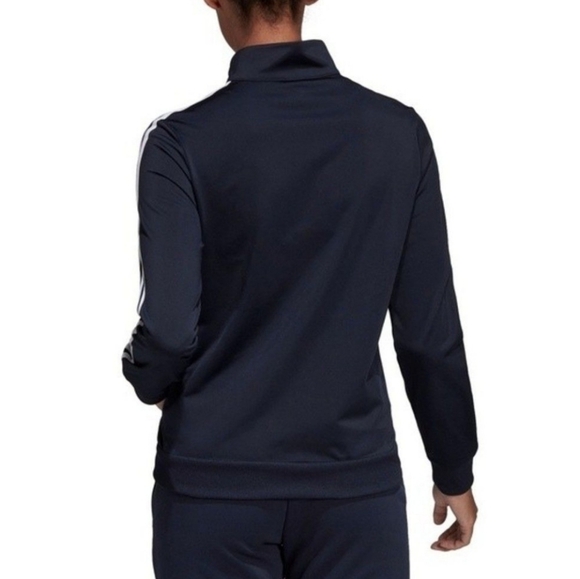 Adidas 3-Stripes Black Tricot Track Jacket XS | Retro Athleisure Zip-Up - Picture 4 of 12